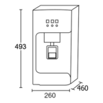 Διαστάσεις ΘΕΡΜΟΨΥΚΤΗ WP-750 S
