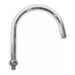 Chrome kitchen faucet spout